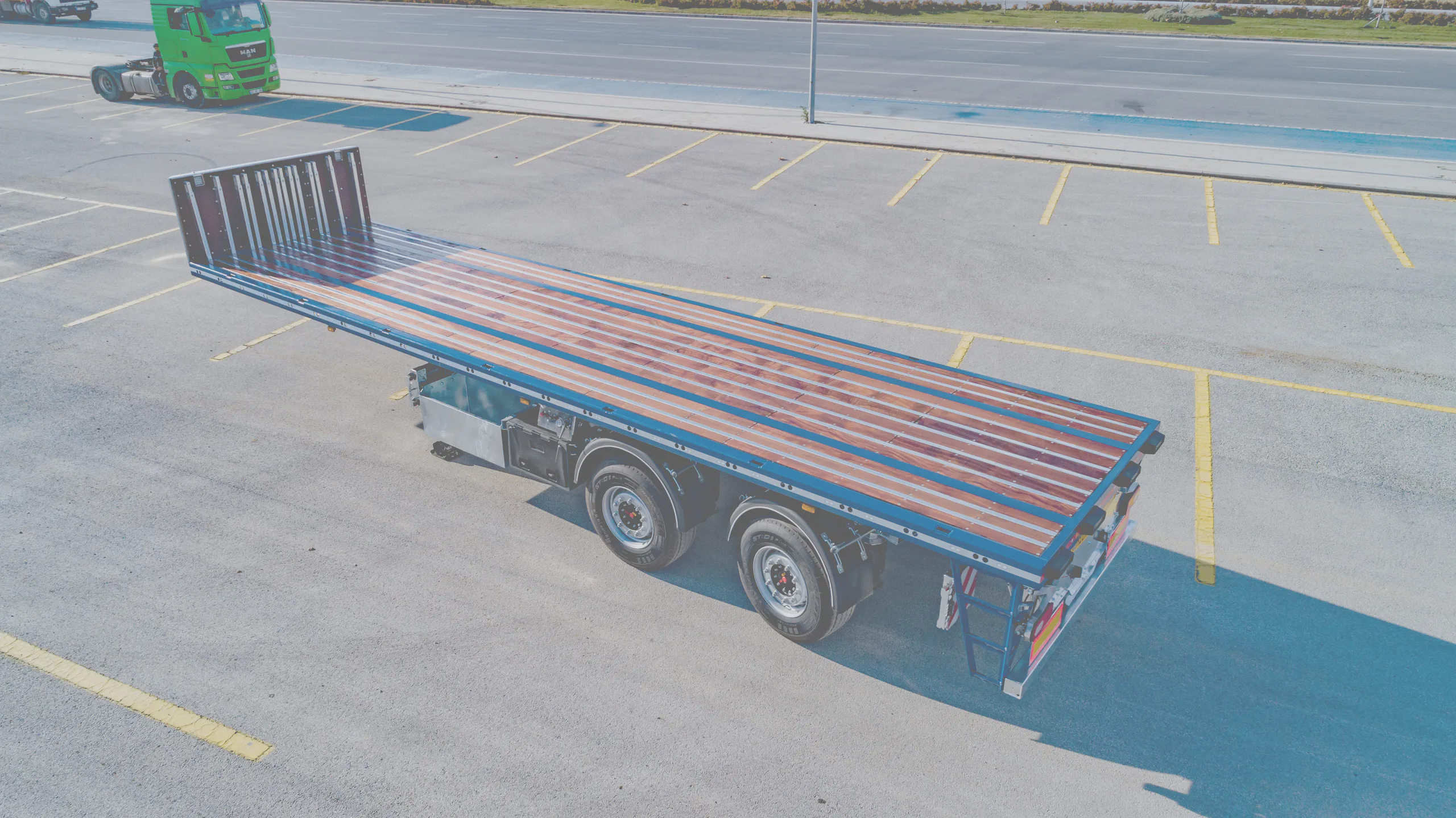 Mechanical Steering Flatbed Trailer — STU Trailers