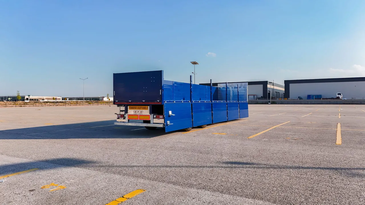 Semirremolque plataforma de 2 ejes con puertas laterales — STU Trailers